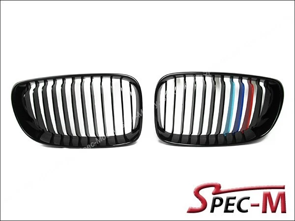 /// M Tri Shiny Black Front Grille For E82 E88 128i 135i BMW 2008-2013 - Image 2 of 3