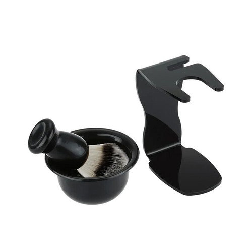 3 in 1 Safety Razor Men's Shaving Brush Mug Cup Bowl Tool Set Holder Stand Shave - Picture 10 of 11