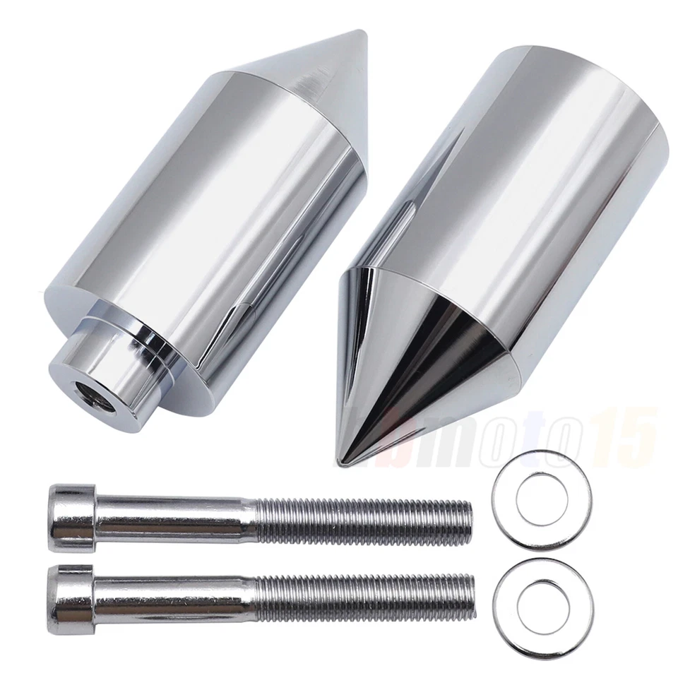 Chrome Frame Protector Slider Spike Al For Honda CBR 00-01 929RR / 02-03 954RR - Imagem 3 de 4