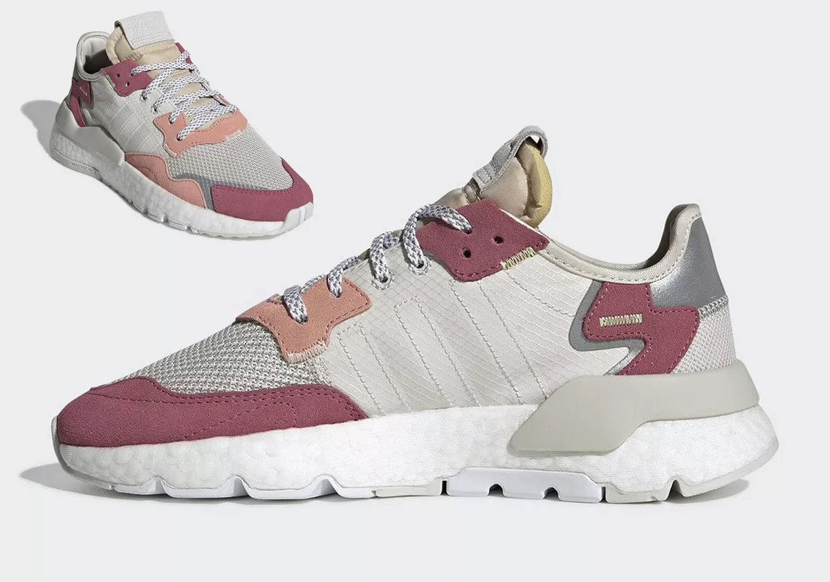 Adidas nite sales jogger damen weiß