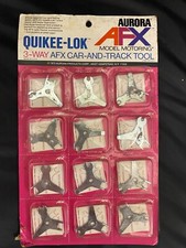 12X AURORA AFX 8721 Quikee-Lok 3way Car  Track Tools VINTAGE 1973
