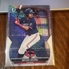 Bryan Acuna Acuña 2023 Bowman Chrome Prospects Mega Box Mojo Refractor #BCP-37