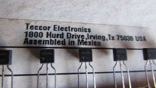 Lot De 10 Thyristors 2N5064-40 - 800mA, 200V, Boîtier TO92, Pour Réparation électronique Ou Projets DIY