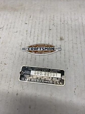 Craftsman King Seeley Table Saw Md 103.22161 ID & Name Plate   CTS-916