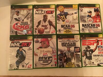 Original Xbox Sports Game Bundle LOT OF 8