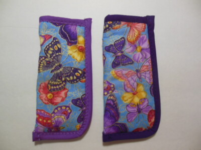 BUTTERFLY Skillet Handle Potholder, NEW, handcrafted, 3''x 6.5'', you pick binding
