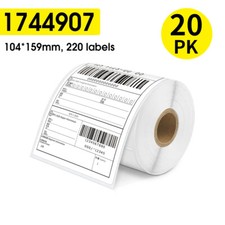 20 Rolls DYMO 4XL Labels Direct Thermal Shipping Labels 4"x6" 1744907 Compatible