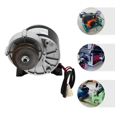 Brushed Motor Gear Reduction Electric Motor Gear Motor w/ Belt Pulley 24VDC 250W