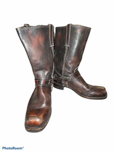 belted harness boots