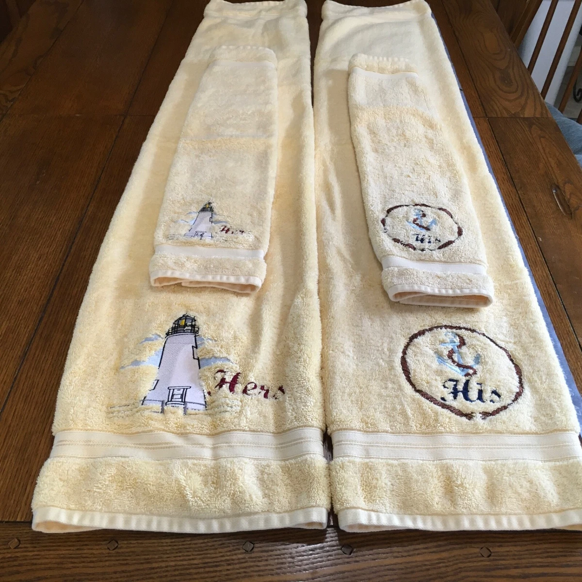 Better Homes & Gardens plush yellow his & hers bath towel & hand towel set