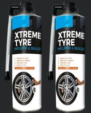 2 x LARGE Wheel Tyre Inflator Spare Space Saver Repair Cans suits Classic (L)
