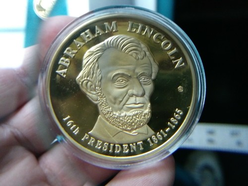 1861-1865 Abraham Lincoln 16th President of the U.S. Token / Medal #2022 - Picture 2 of 6
