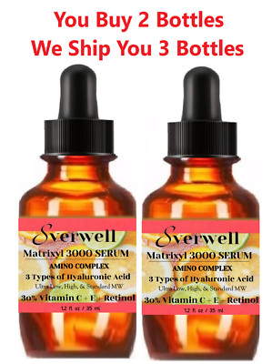 30% VITAMIN C+E, RETINOL, 3 HA ACIDS, AMINOS, MATRIXYL 3000, 95% ORGANIC SERUM