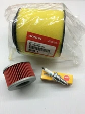 Honda Rancher 400 AT Air - Oil Filter - Spark Plug Tune Up Kit 2004-2007