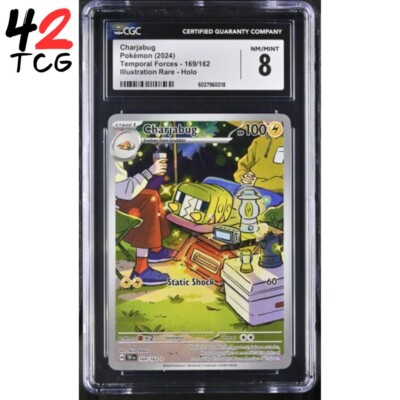 CGC NM/Mint 8 Charjabug 169/162 Pokémon Temporal Forces | eBay