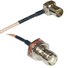 RG316 DVB Pal Male Angle to RP-TNC FEMALE BULKHEAD RF Cable Rapid-SHIP LOT