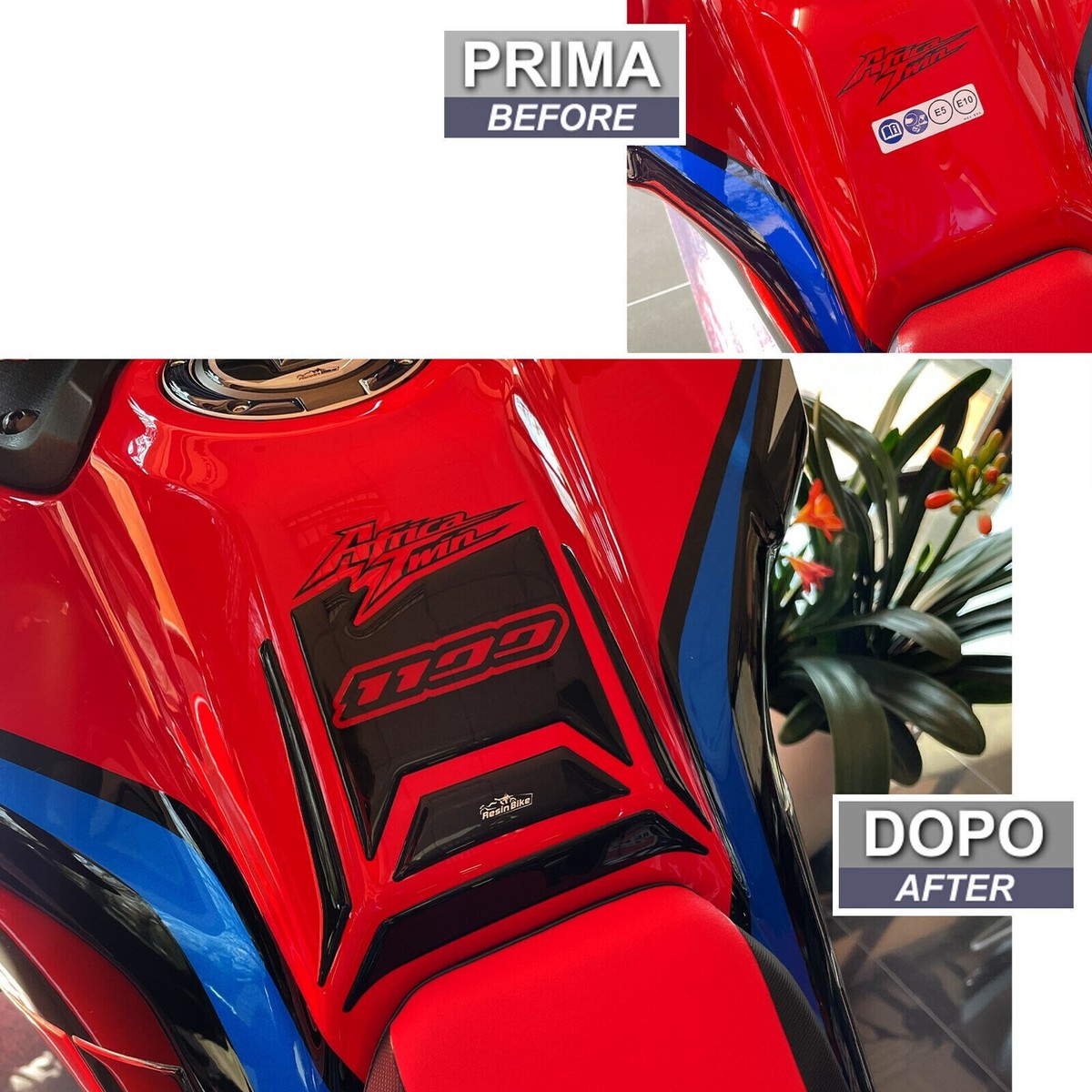 Protections de réservoir INOX Hepco Becker Honda CRF 1100 L Africa Twin
