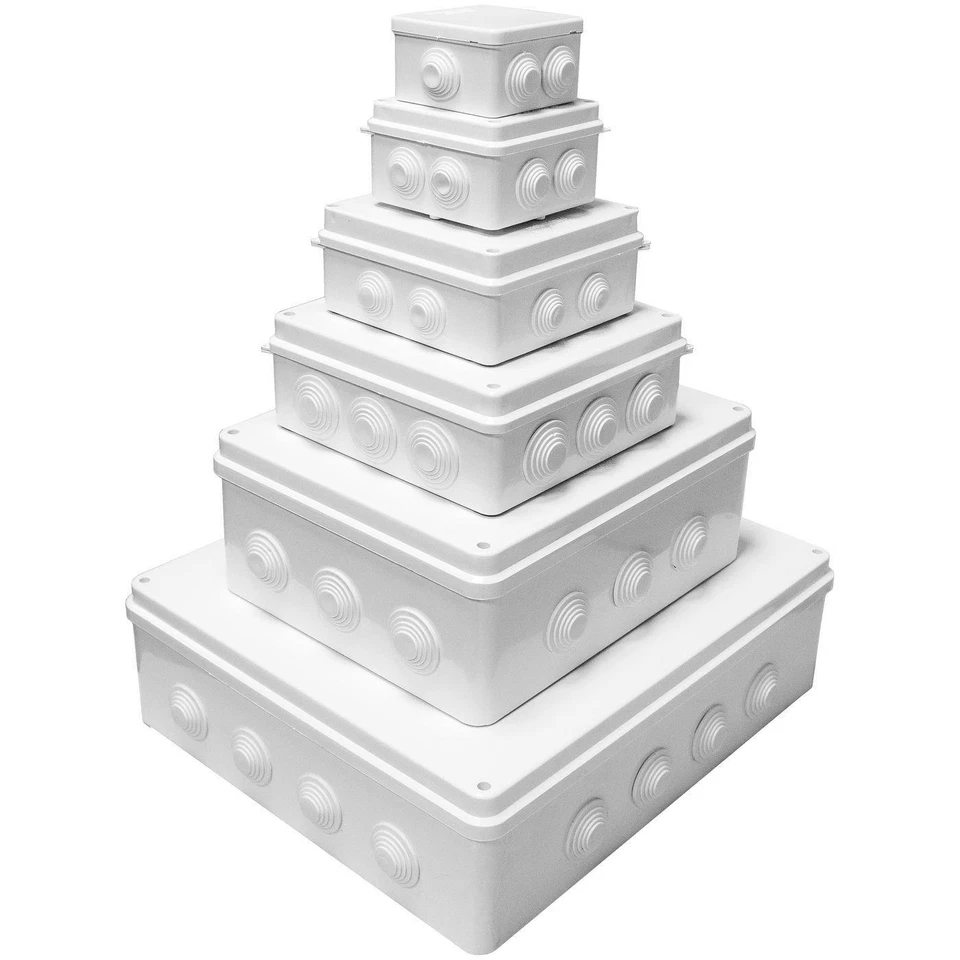 LUMONIC 1-20x Verteilerdose Aufputz IP65 verschiedene Größen Abzweigdose Wasserdicht Ans