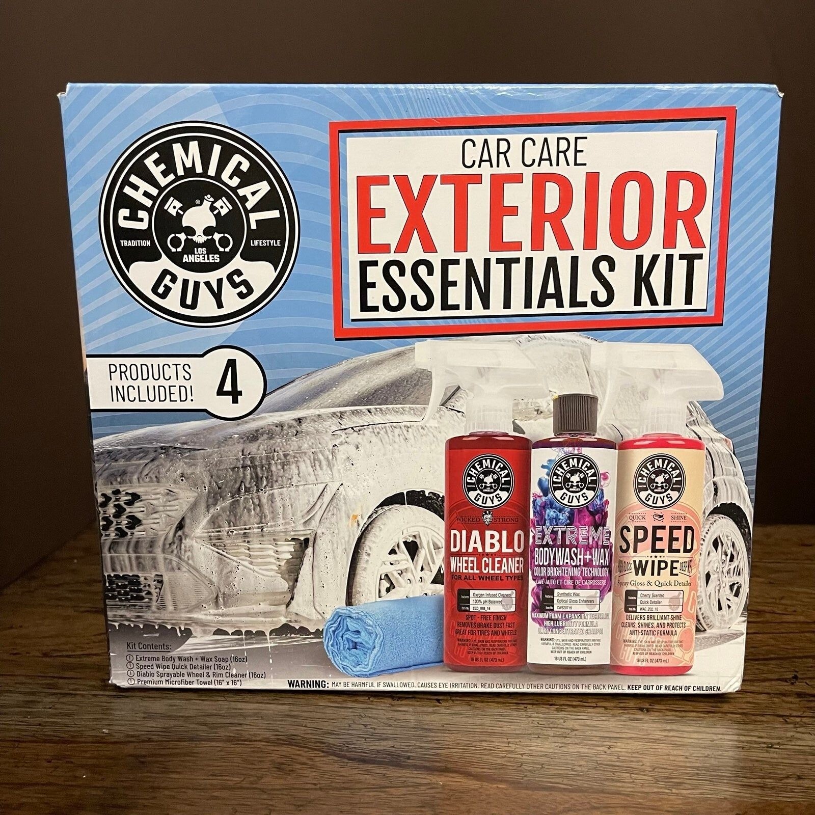 Chemical Guys Car Care Exterior Essentials Kit (4 Items) eBay