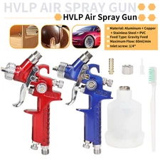 HVLP Mini Gravity Feed Air Nozzle Spray Paint Gun 125ML Cup F Furniture Painting
