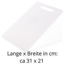 Schneidebrett Kunststoff Brettchen Schneide Brett Küchenbrett Groß 31 x 21 cm