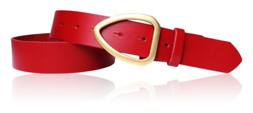 FRONHOFER Damengürtel 3,5 cm echt vergoldete, mattierte Schnalle, echt Leder - Bild 20 von 24