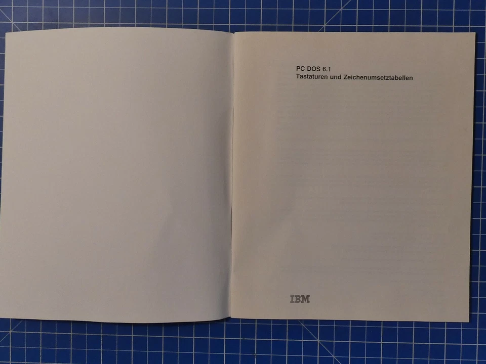 PC DOS 6.1 Tastaturen und Zeichenumsetztabellen IBM B19844 - Bild 2 von 4