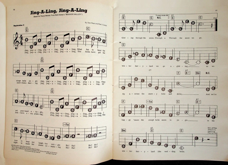 Disney Dazzle EZ To Play Piano Organ Sheet Music Song Book - Image 4 of 4