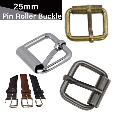 WEDDECOR Quadratische Rollnadel Gürtelschnalle 25 mm für Lederjacken Handtaschenverschlüsse