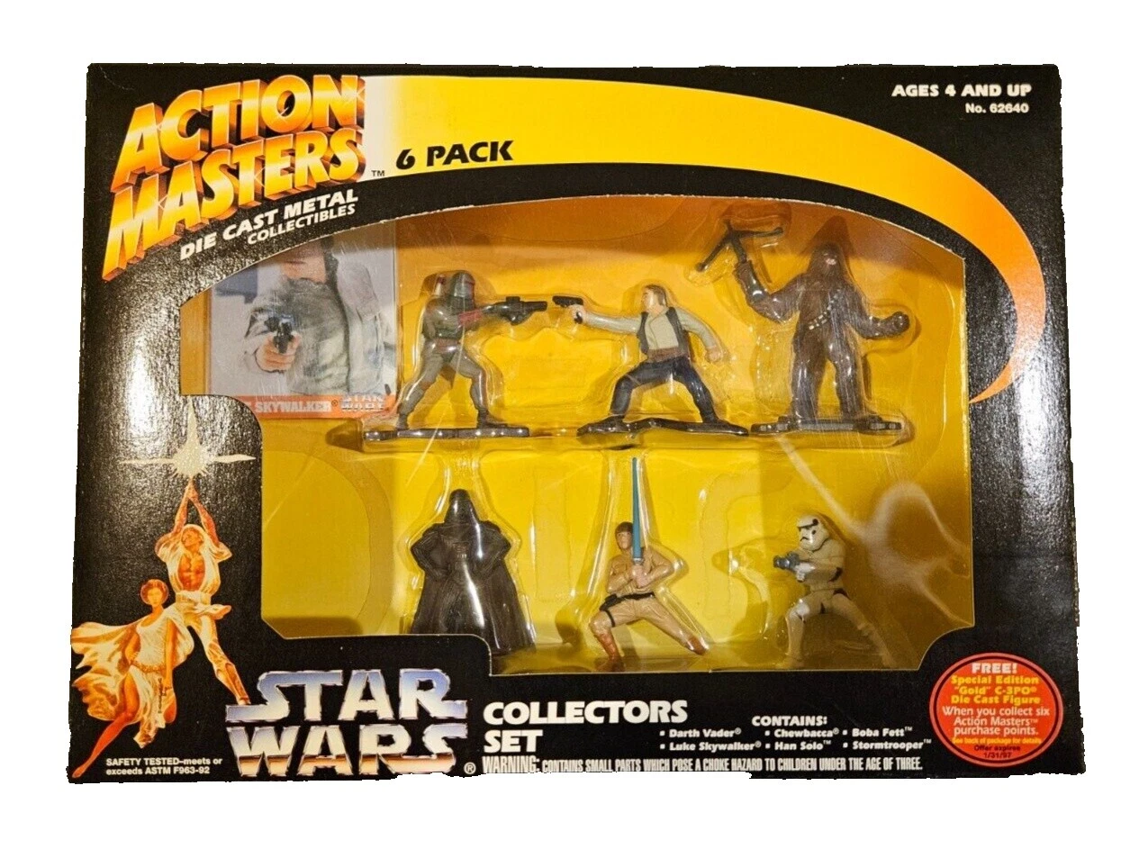 Figuras de acción de Star Wars Yoda DIE-CAST y accesorios