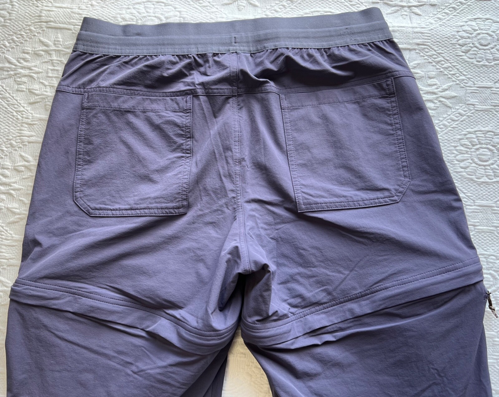 REI Mens Hiking Convertible Cargo Pants Blue Purple L… Gem