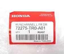 Genuine OEM Honda 72275-TR0-A01 Driver Front Window Run Channel 2012-2015 Civic