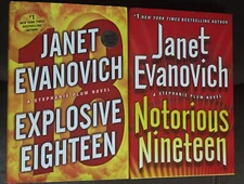 Explosive Eighteen AND Notorious Nineteen, Stephanie Plum, h/c, Janet Evanovich