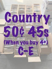 50¢ 45s - COUNTRY - VG - NM  - Buy 4 Minimum for Discount - DVS - C to E