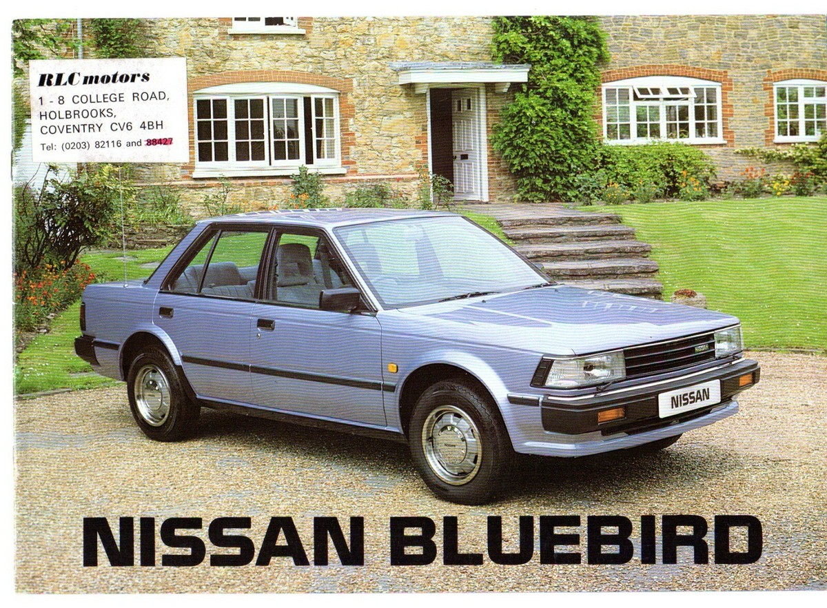 Nissan Bluebird Mid-Late 1984 UK Market Brochure 1.8 DX 2.0