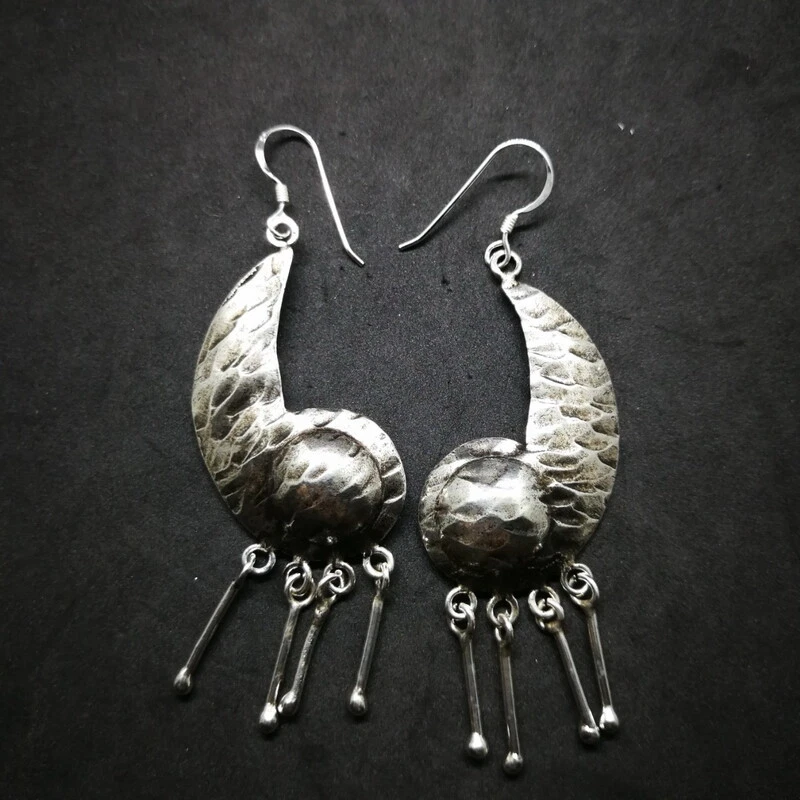 Funky 2024 silver earrings