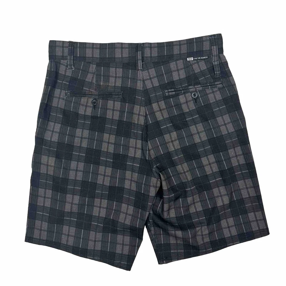 Rip Curl Mirage Boardwalk Men's Walk Shorts Size 30 Grey Check Surf Wear Stretch - Image 2 of 4