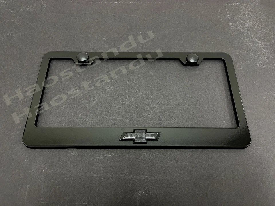 1x (Negro) Pajarita LOGO 3D Emblema NEGRO Acero Inoxidable Marco Placa Soporte Etiqueta Foto 2 de 2