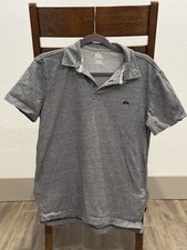 Quicksilver Gray Polo Shirt - Mens Regular Fit - Small
