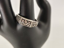 BAGUE ORIENTALE EN ARGENT TAILLE 53