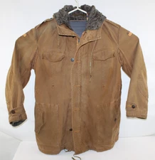 VTG 1960 West German Bundeswehr Adult Medium Brown Lined Hooded Field Jacket