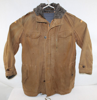 VTG 1960 West German Bundeswehr Adult Medium Brown Lined Hooded Field Jacket