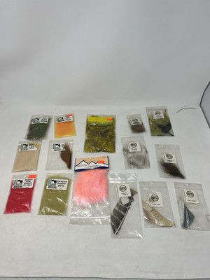 Metz Hareline Dubbin Fly Tying Material LOT OF 15 Random Packs