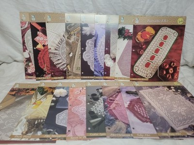 HOUSE OF WHITE BIRCHES Lot Of 17 Favorite Filets Crochet Patterns Booklets Doily