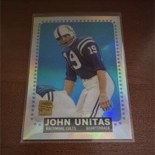 Topps 2000 Johnny Unitas #R8 Insert Baltimore Colts NFL Football Card