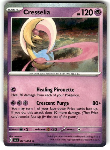 Cresselia Holofoil 021/064 Near Mint Shrouded Fable