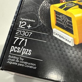 Lego 21307 Caterham Seven 620R Cert Complete W/ Inst., Box and Spares Rebagged
