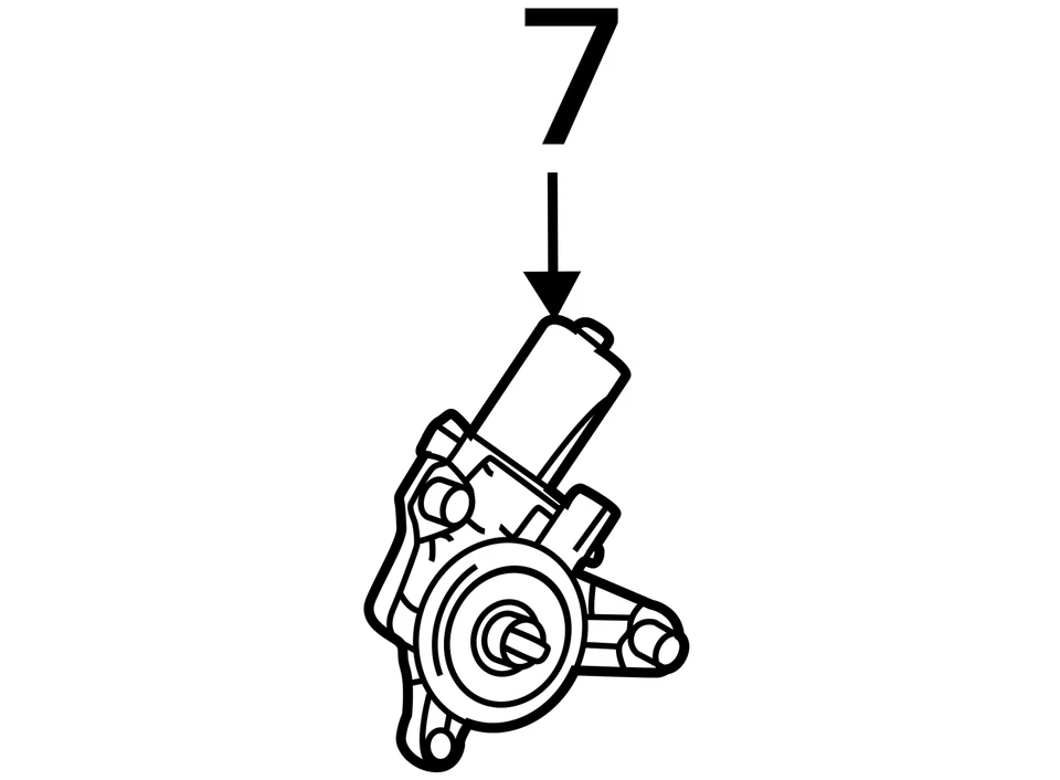 2019 RAM 1500 OEM FRONT LEFT WINDOW GLASS MOTOR 68321289AA - Изображение 4 из 4