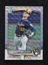 2025 Bowman Chrome Prospects Wave Refractor 135/350 Josh Knoth #BCP-136 0lj0