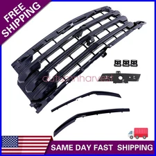 For 2022-2024 Chevy Silverado 1500 High Country Black Front Hood Grille Grill US